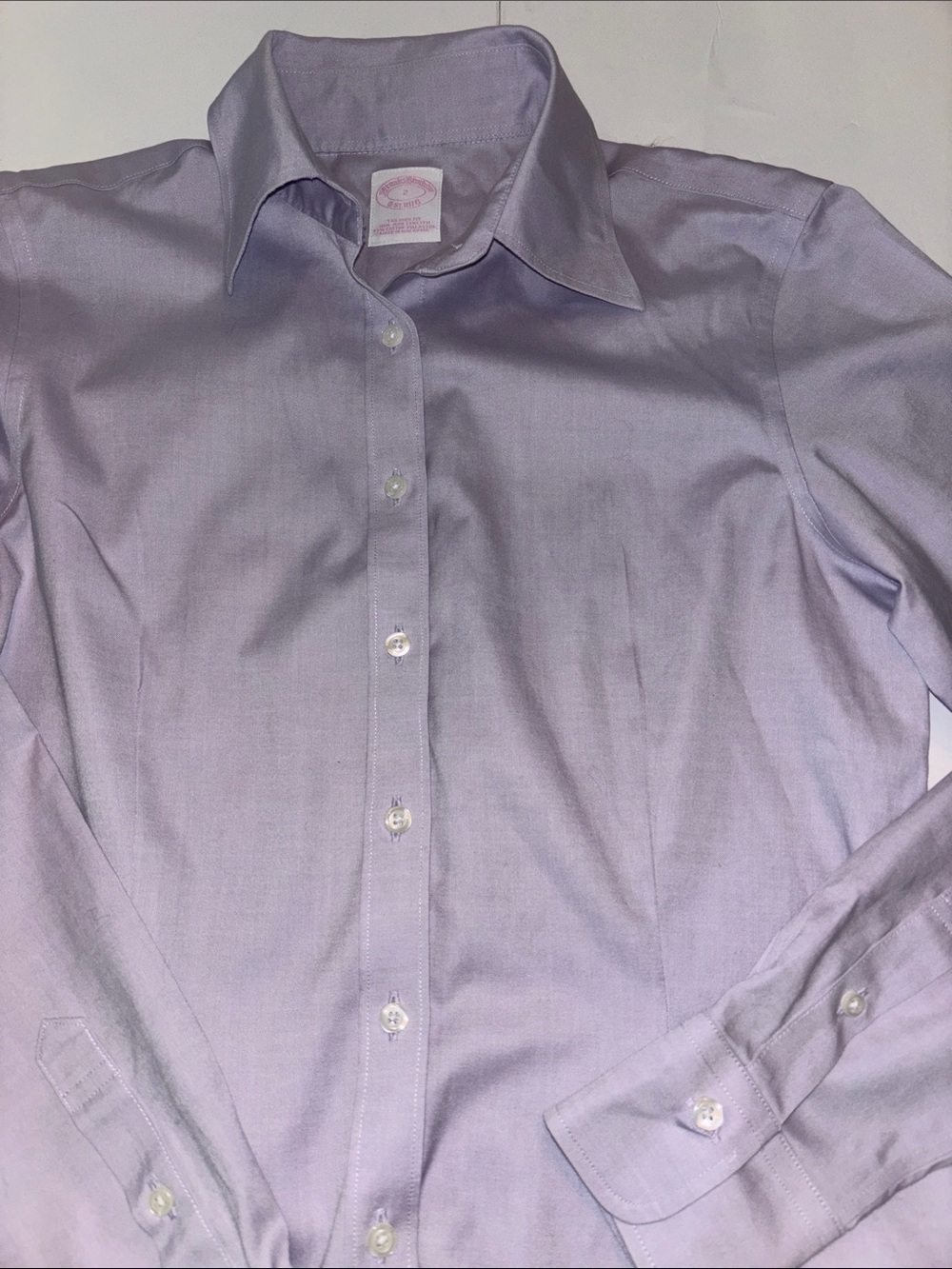 Brooks Brothers Classic Light Purple Dress Shirt - women’s size 2